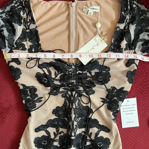 Free People Temecula Long Sleeve Bodysuit For Love & Lemons - Picture 9 of 10